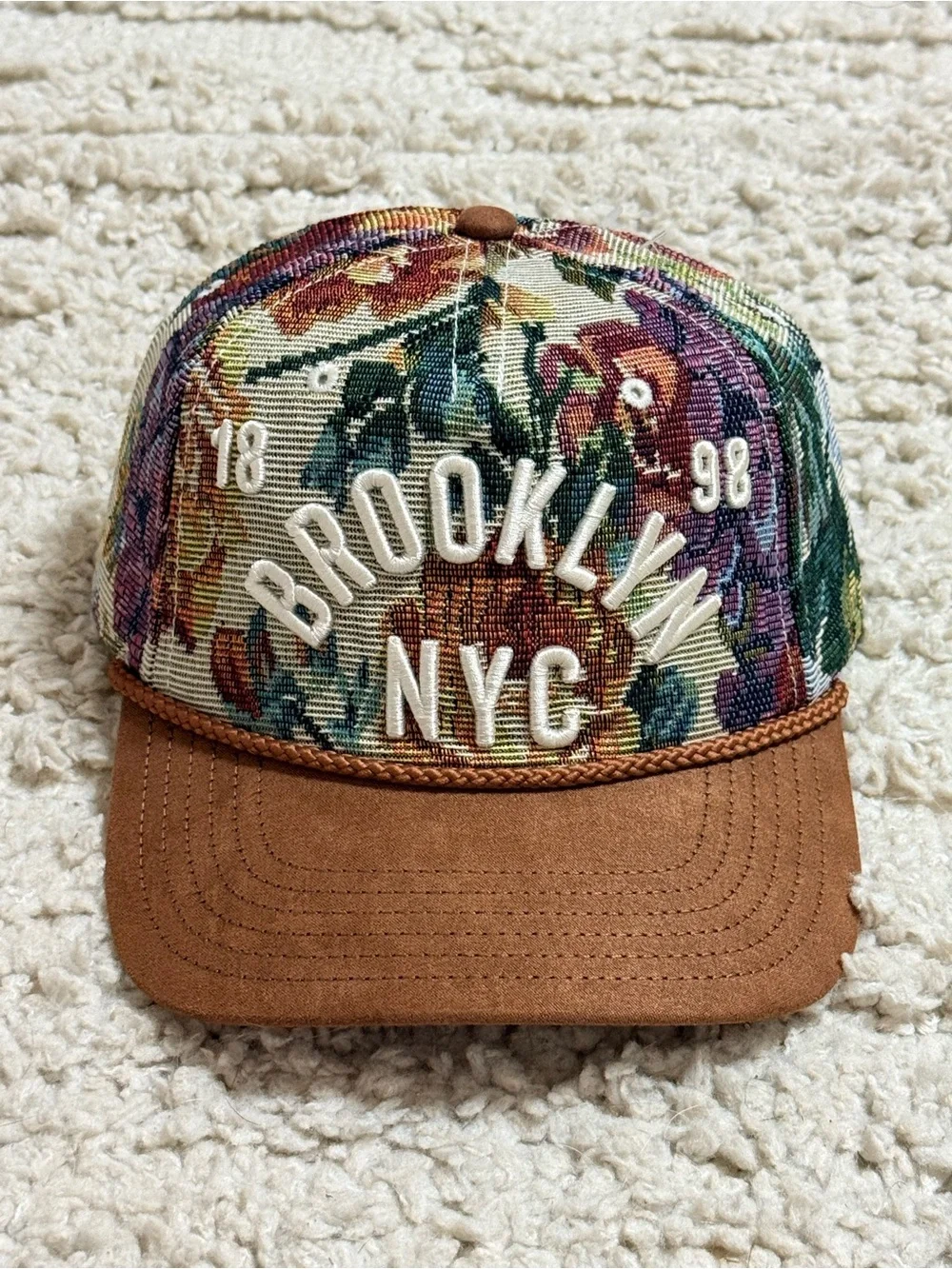 New Mad Engine Tapestry Brooklyn New York Snapback Hat